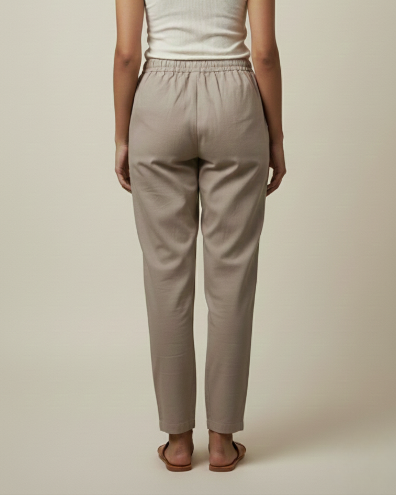 Women Premium Base Colour Cotton Linen Pant