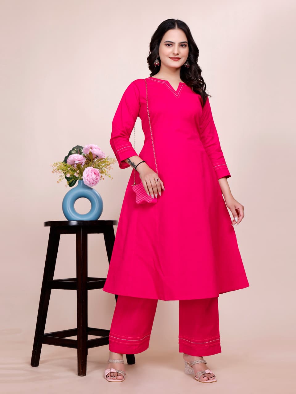 Women Premium Cotton Rani Cord Set