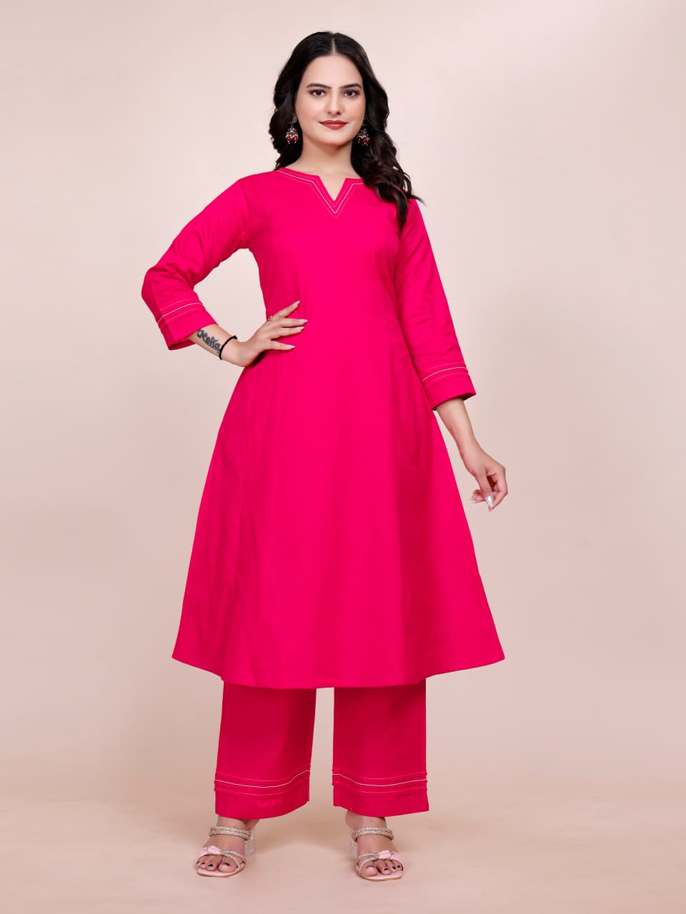 Women Premium Cotton Rani Cord Set