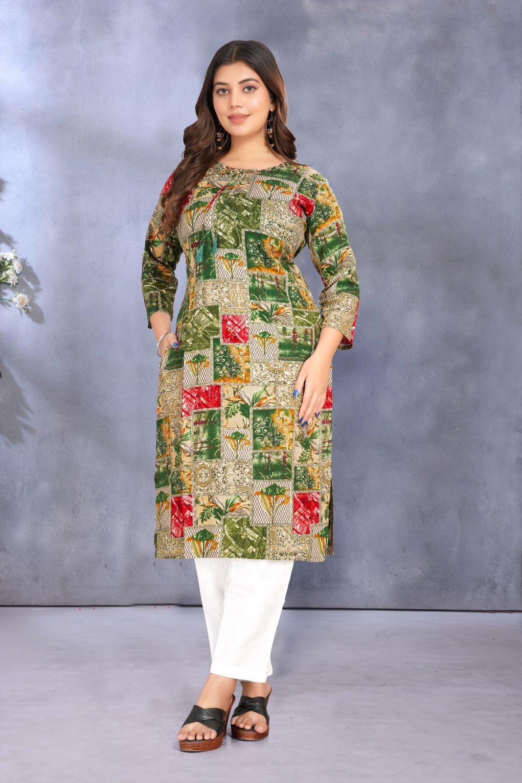 Women Premium Rayon Printed Kurti