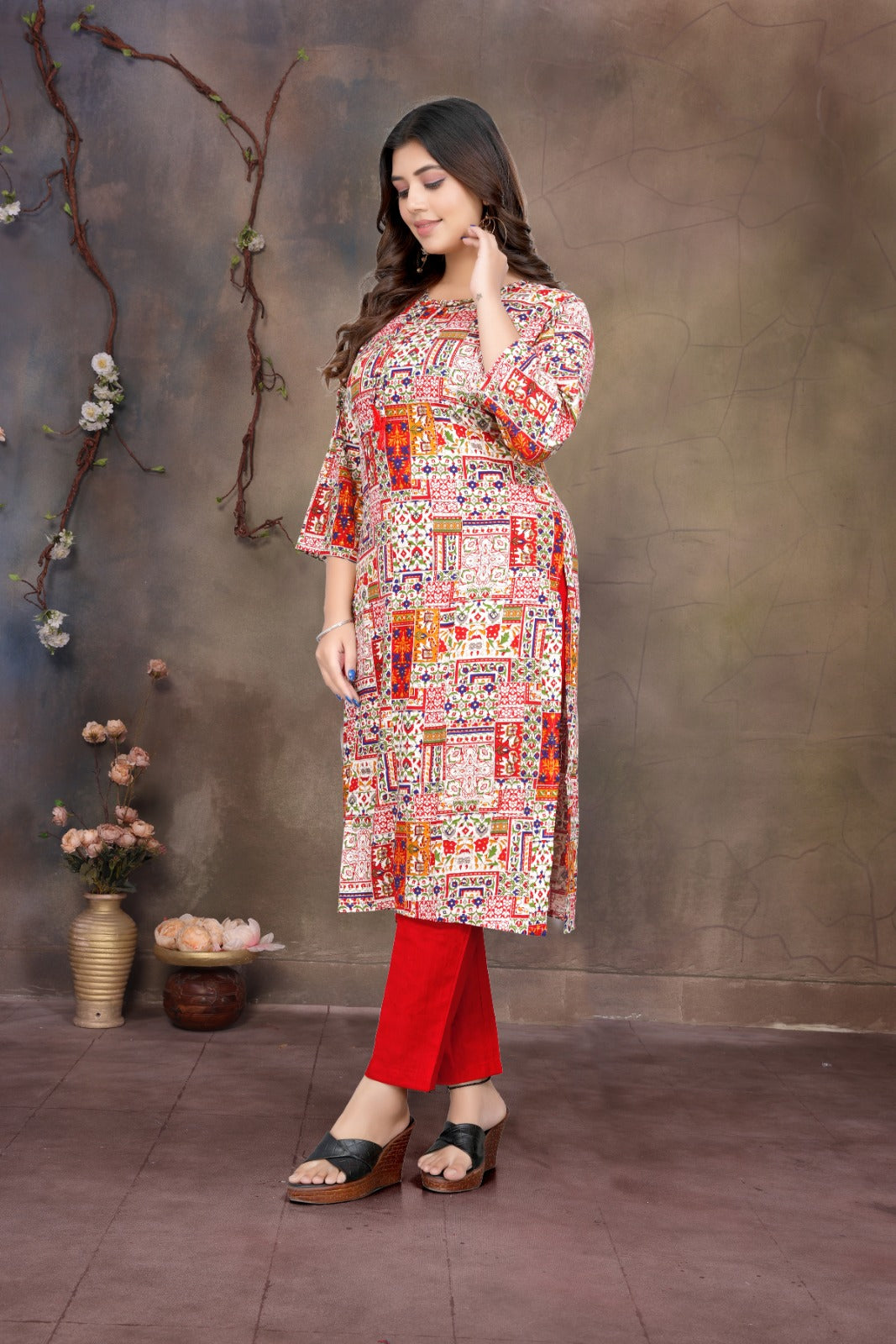 Women Premium Rayon printed kurti