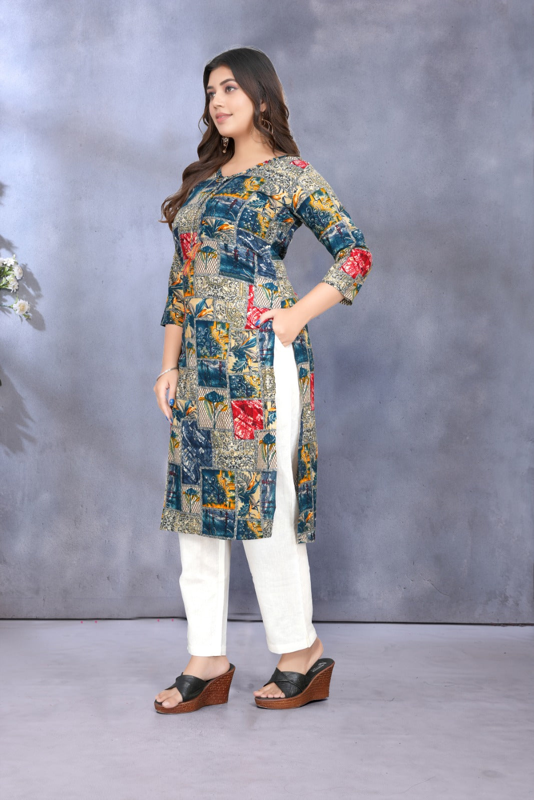 Women Premium Rayon Printed Kurti