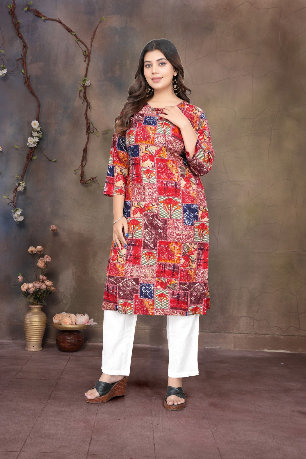 Women Premium Rayon Printed Kurti