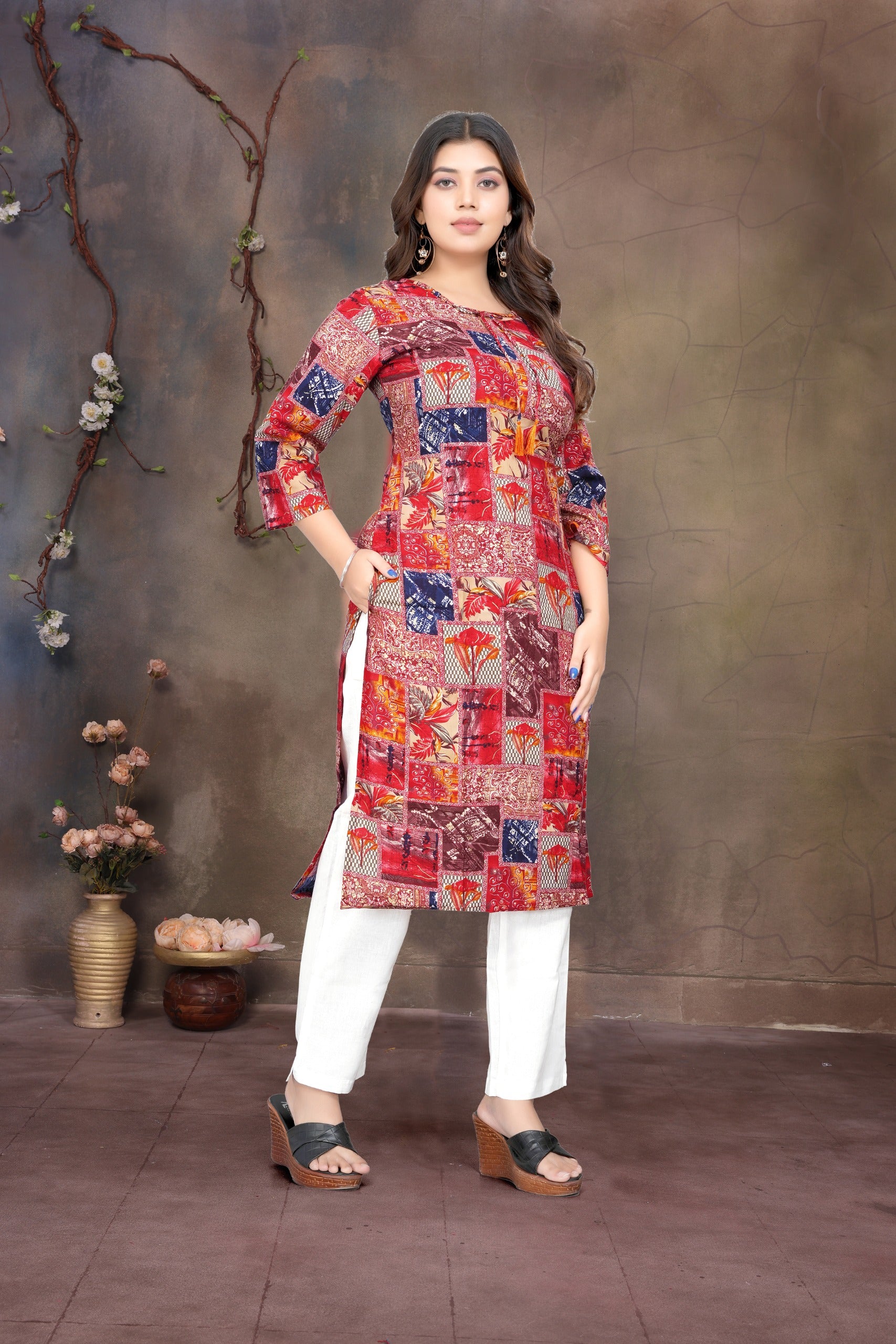 Women Premium Rayon Printed Kurti