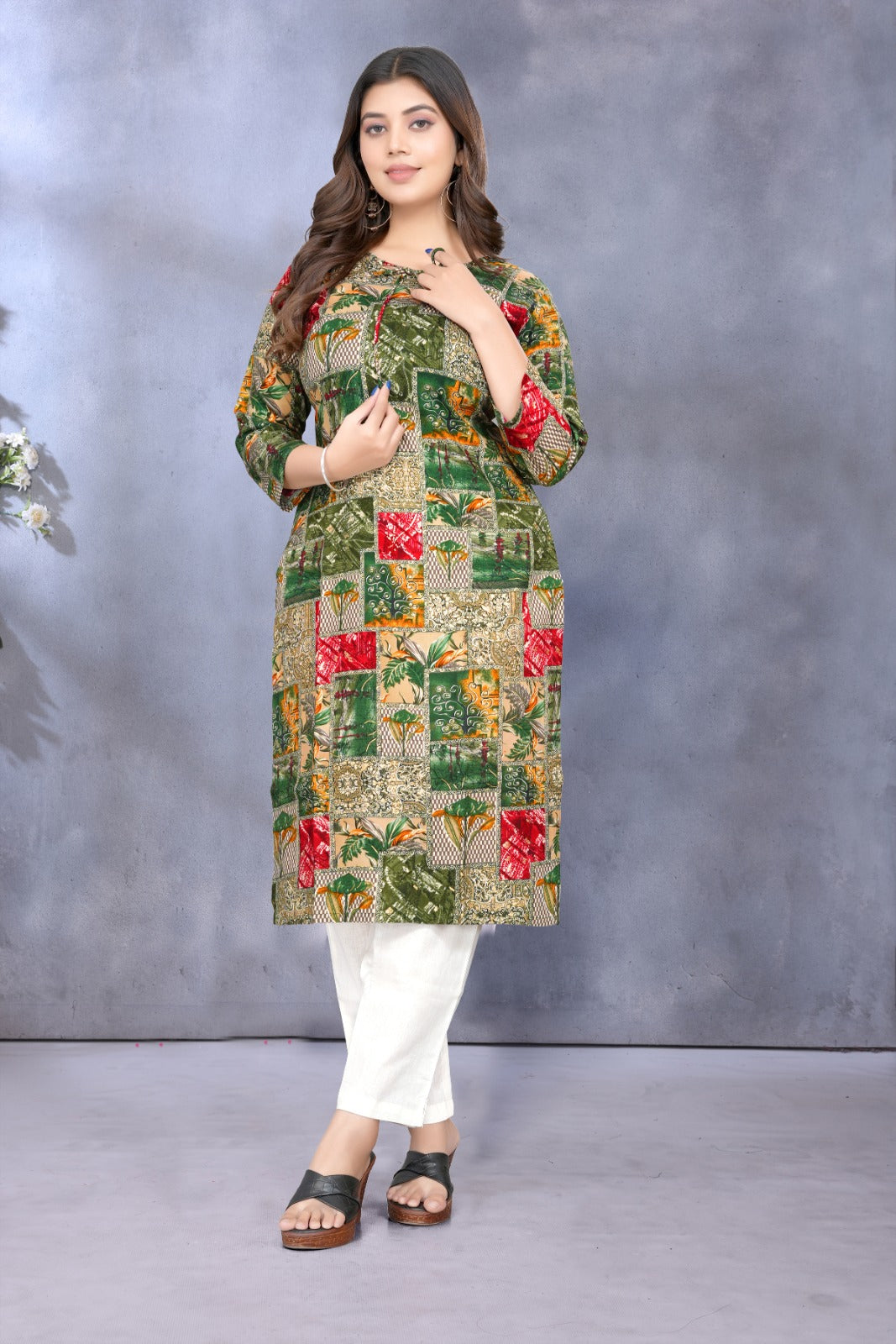 Women Premium Rayon Printed Kurti