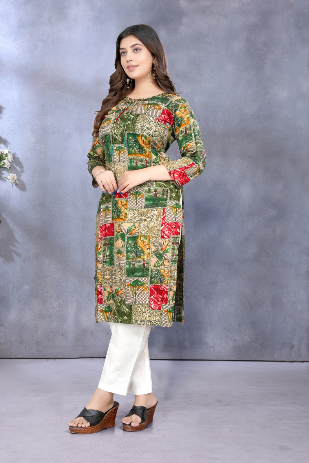 Women Premium Rayon Printed Kurti