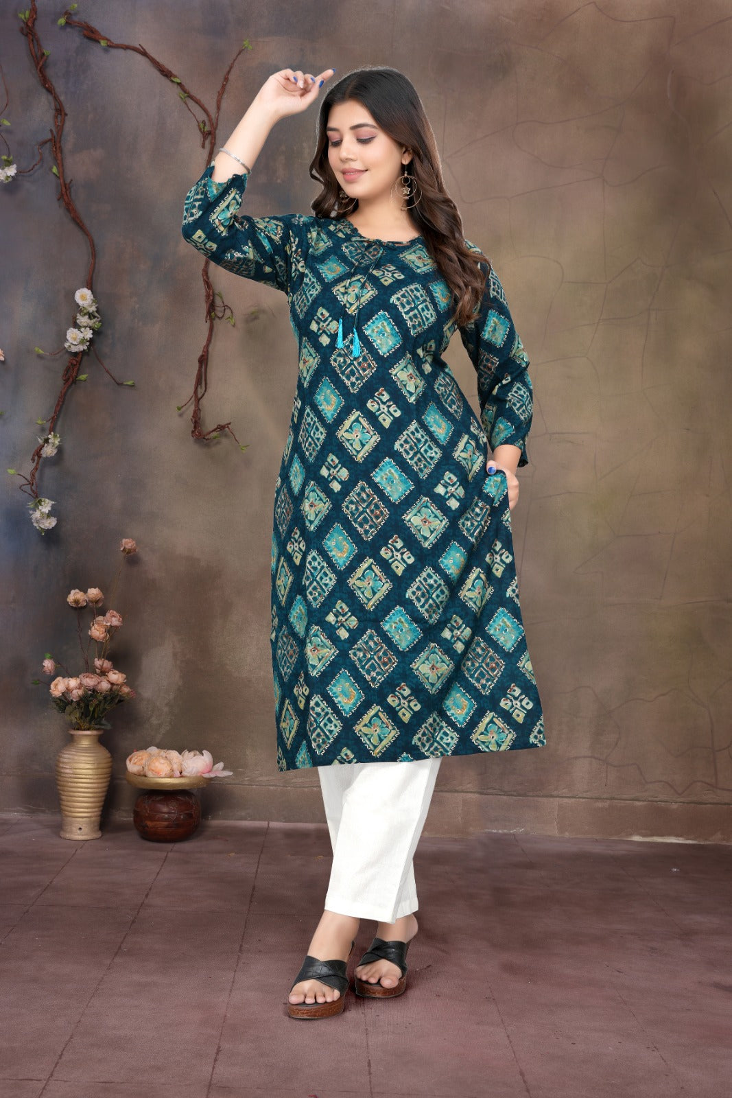 Women Premium Rayon Printed Kurti