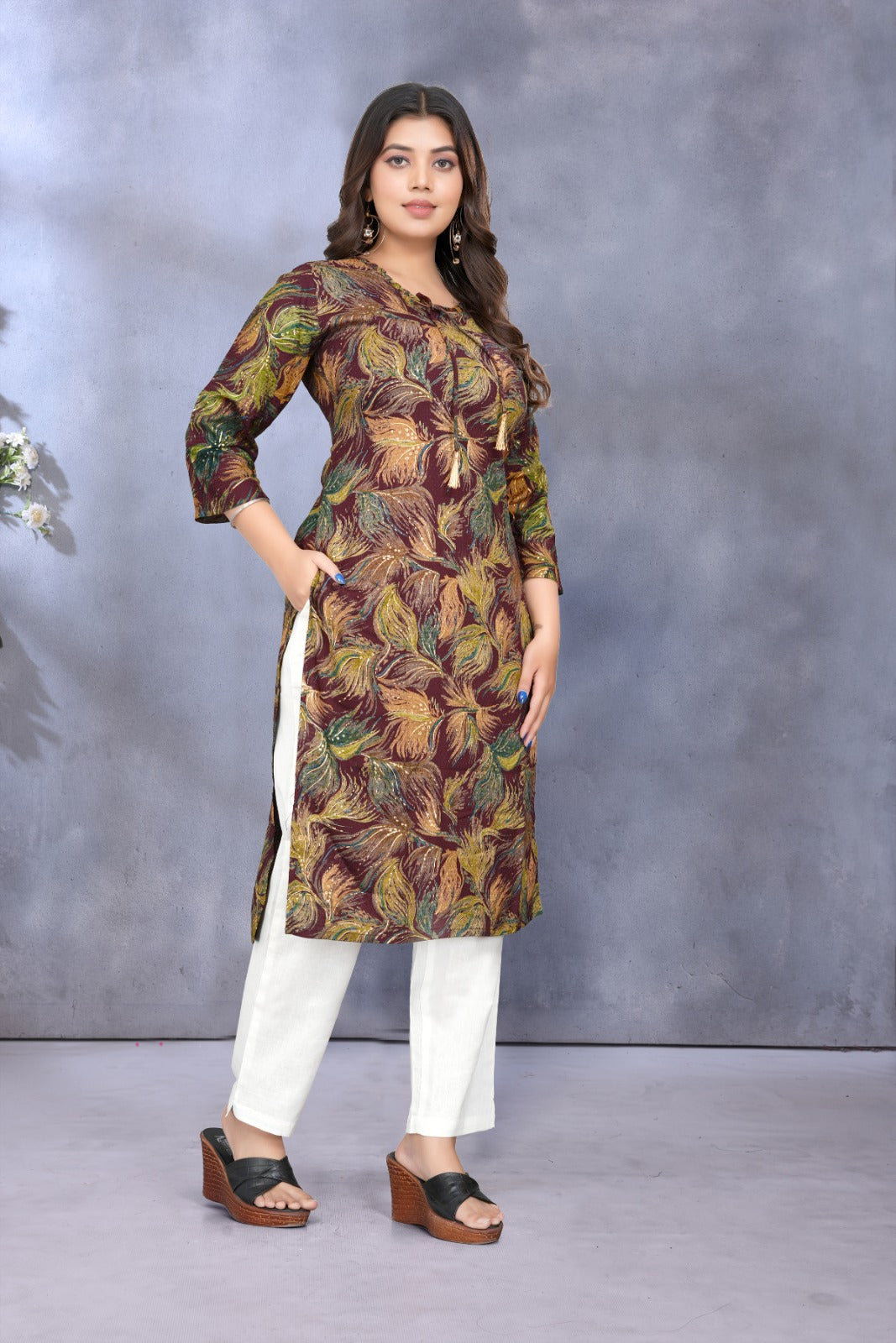 Women Premium Rayon printed kurti