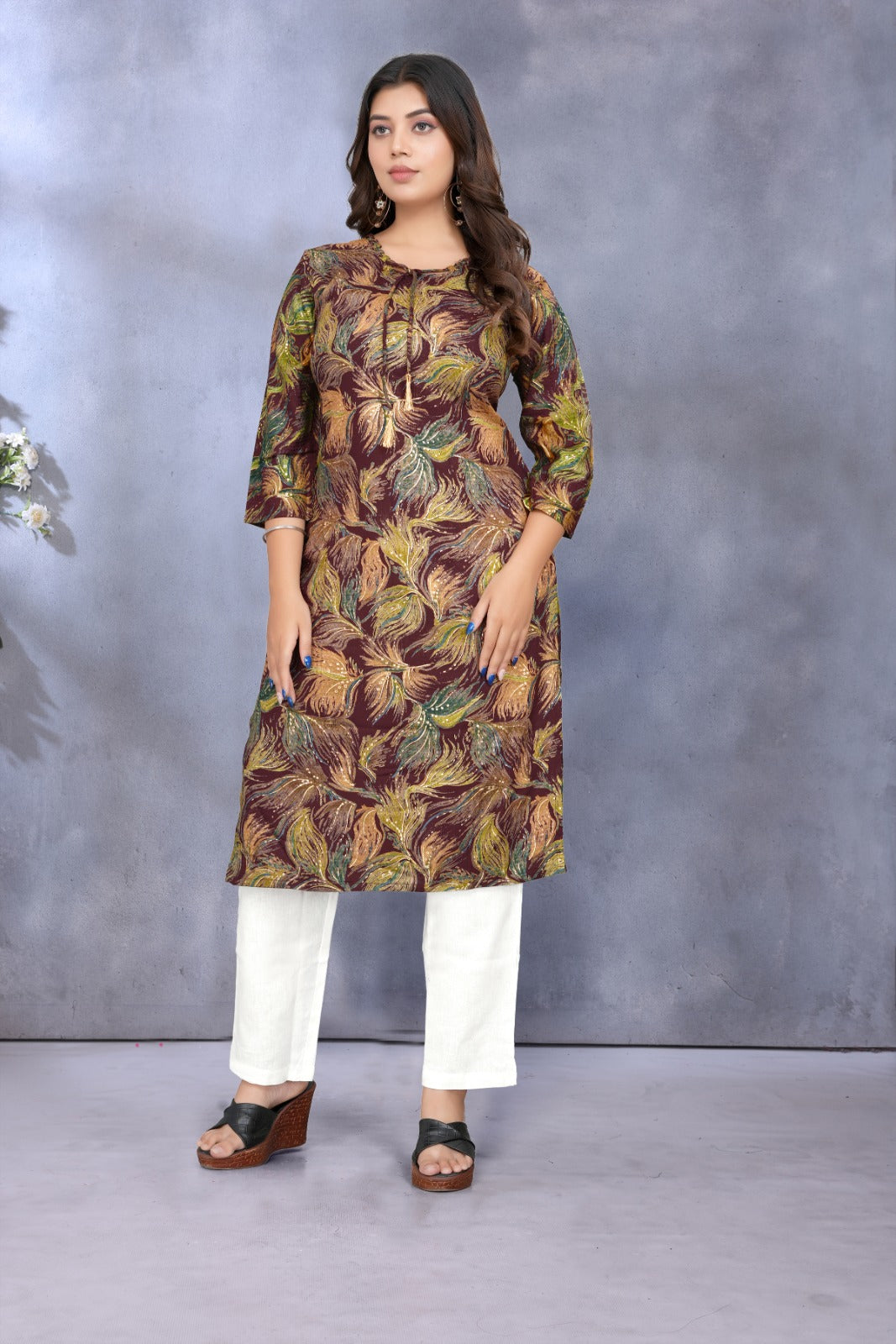Women Premium Rayon printed kurti