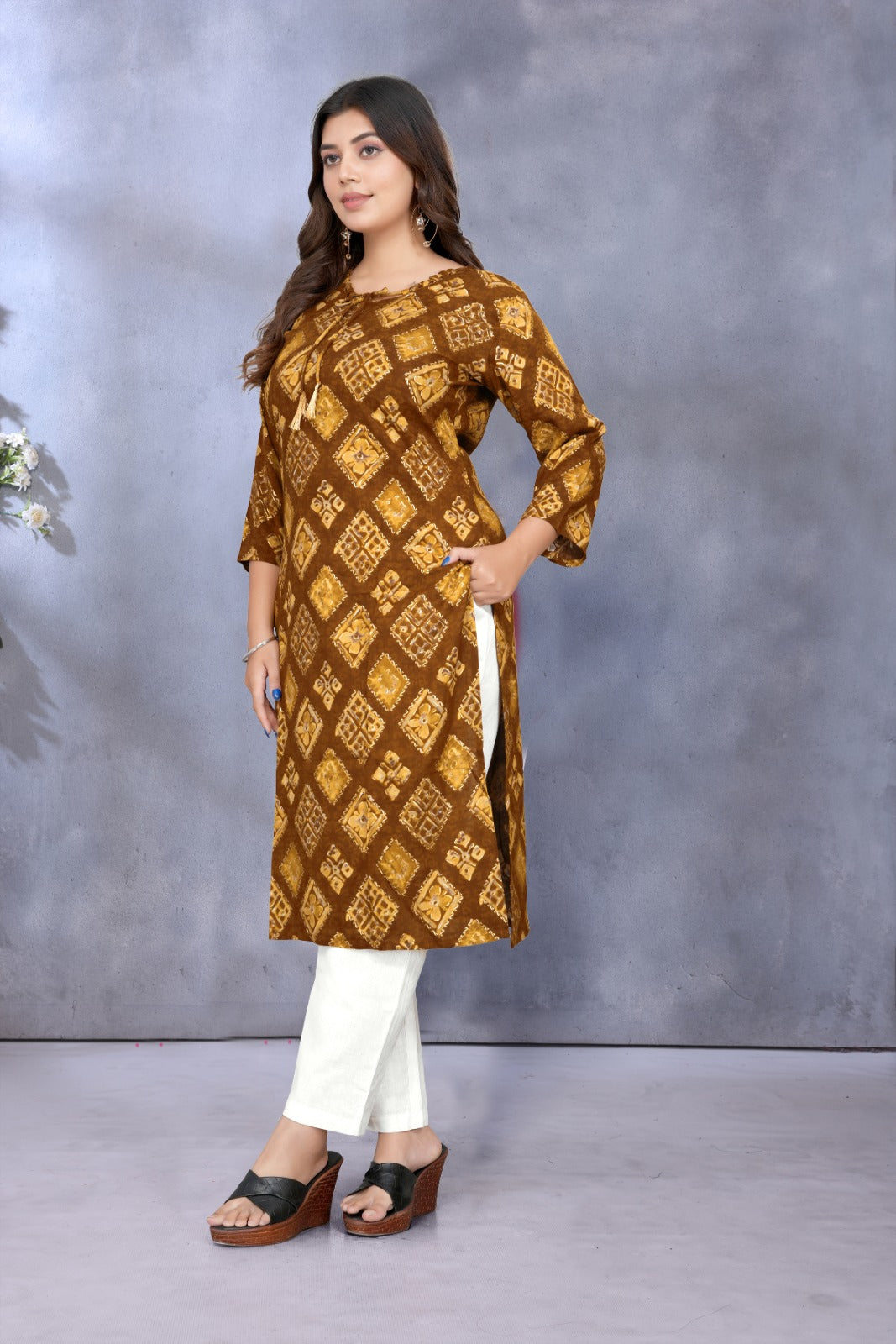 Women Premium Rayon Printed kurti