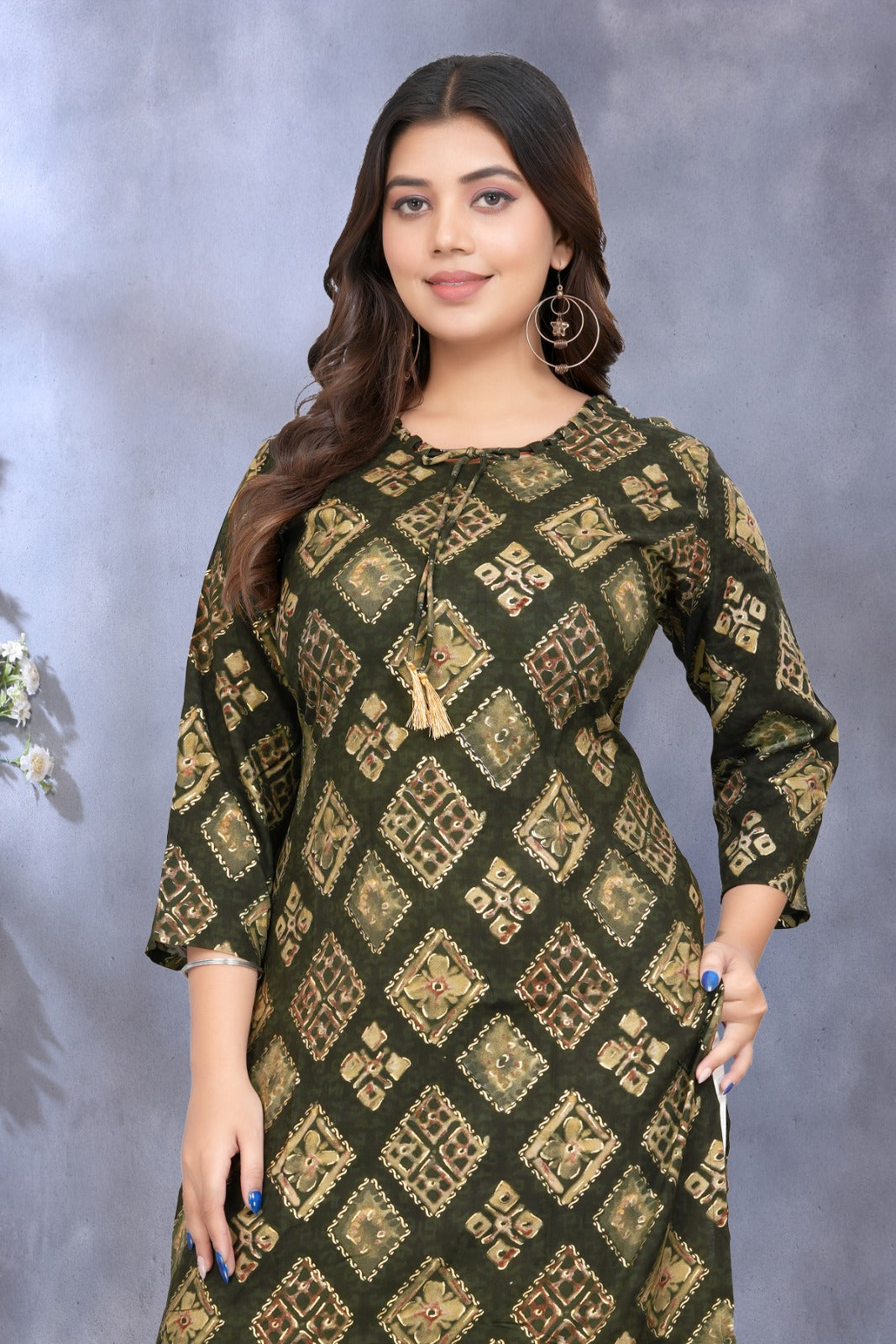 Women Premium Rayon Printed Kurti