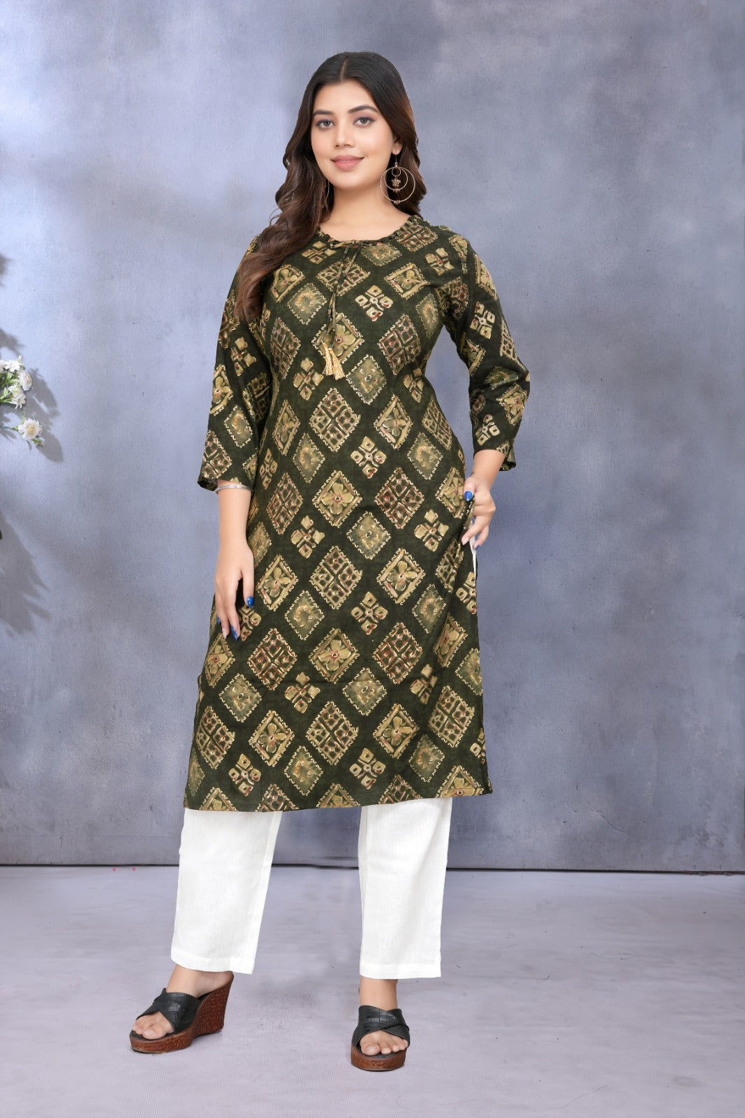 Women Premium Rayon Printed Kurti