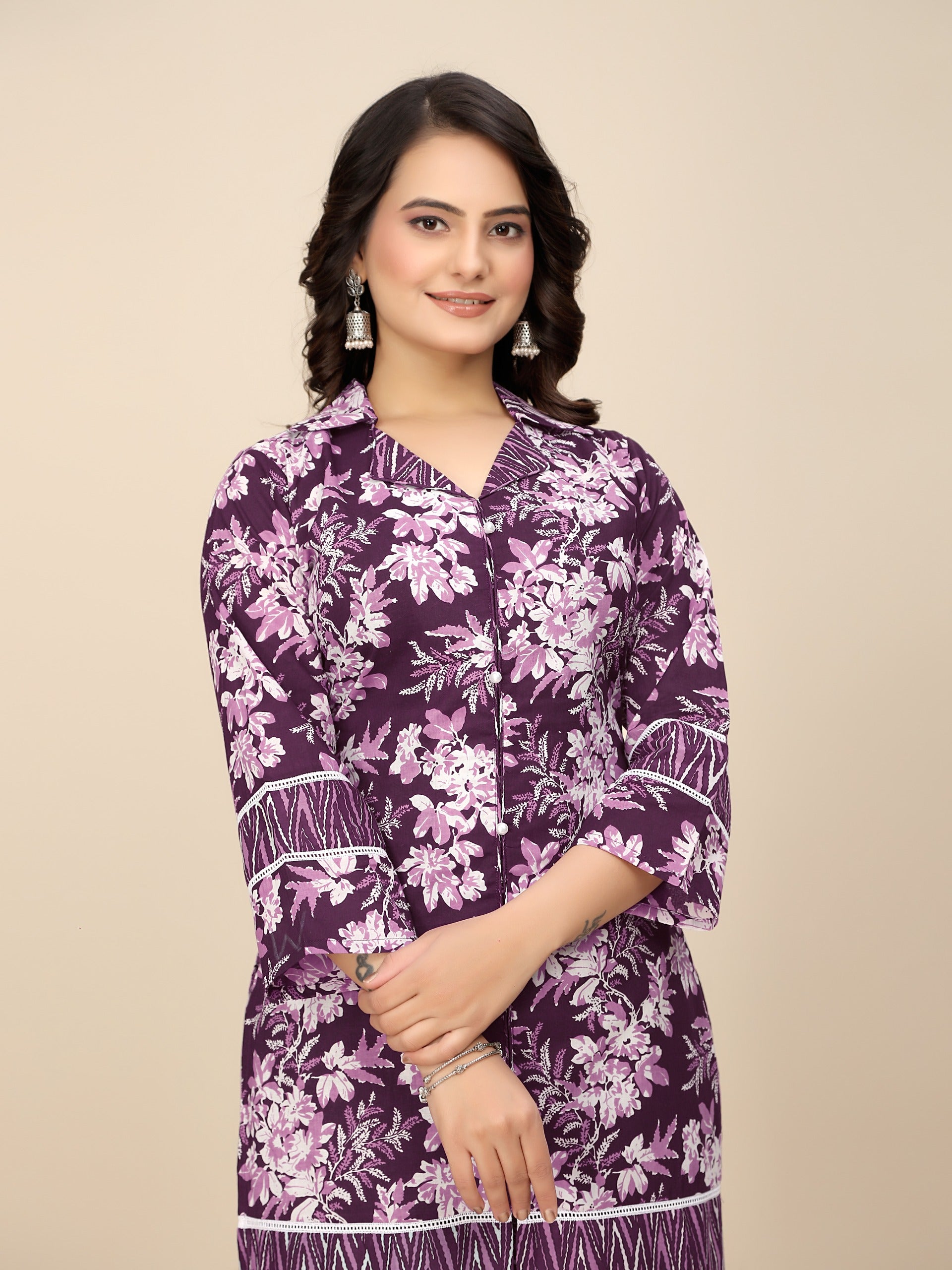 Women Premium Cotton Kurti Pant Set