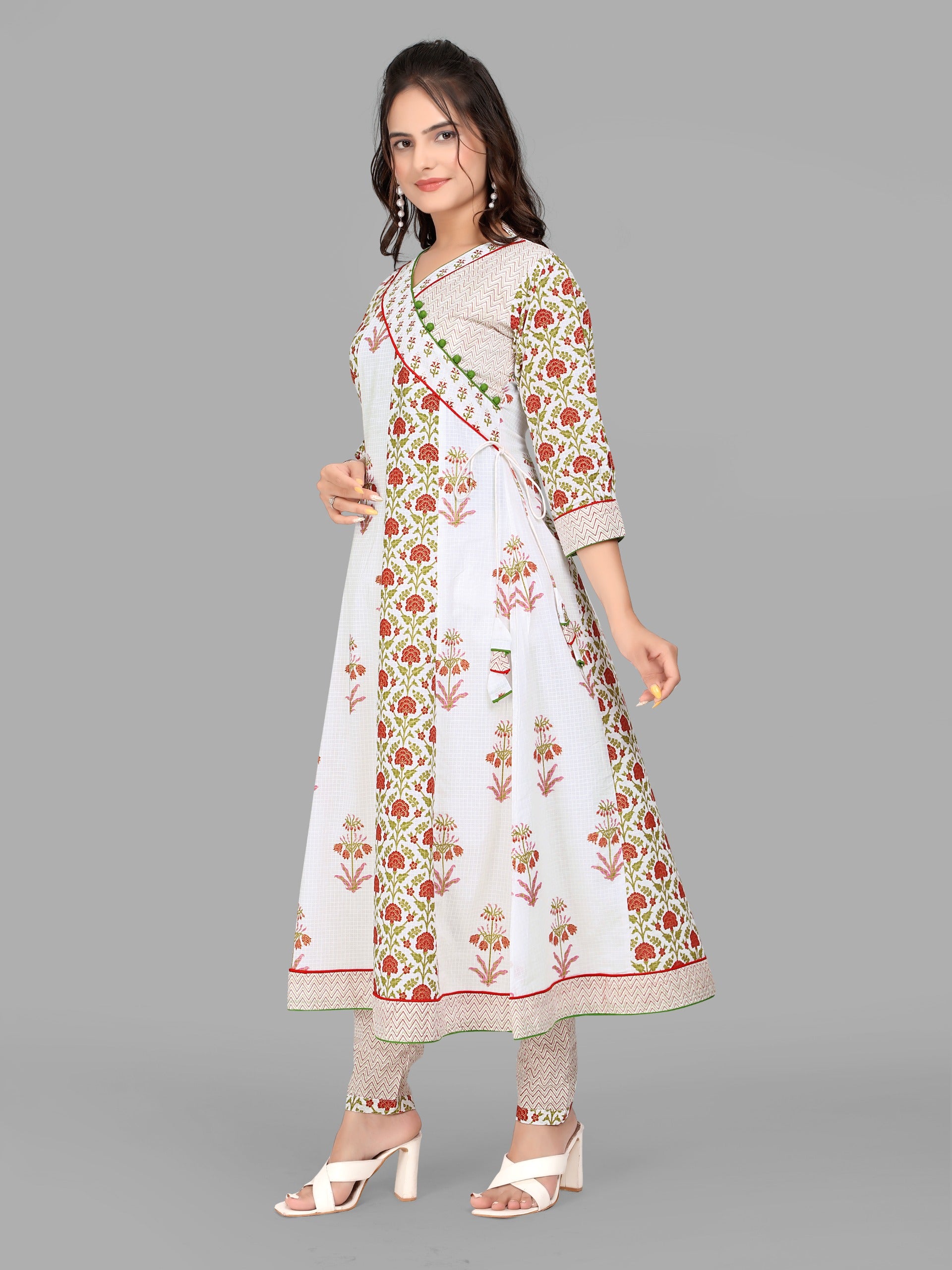 Women Premium Cotton Anarkali Style Set